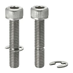 screw with retaining ring groove